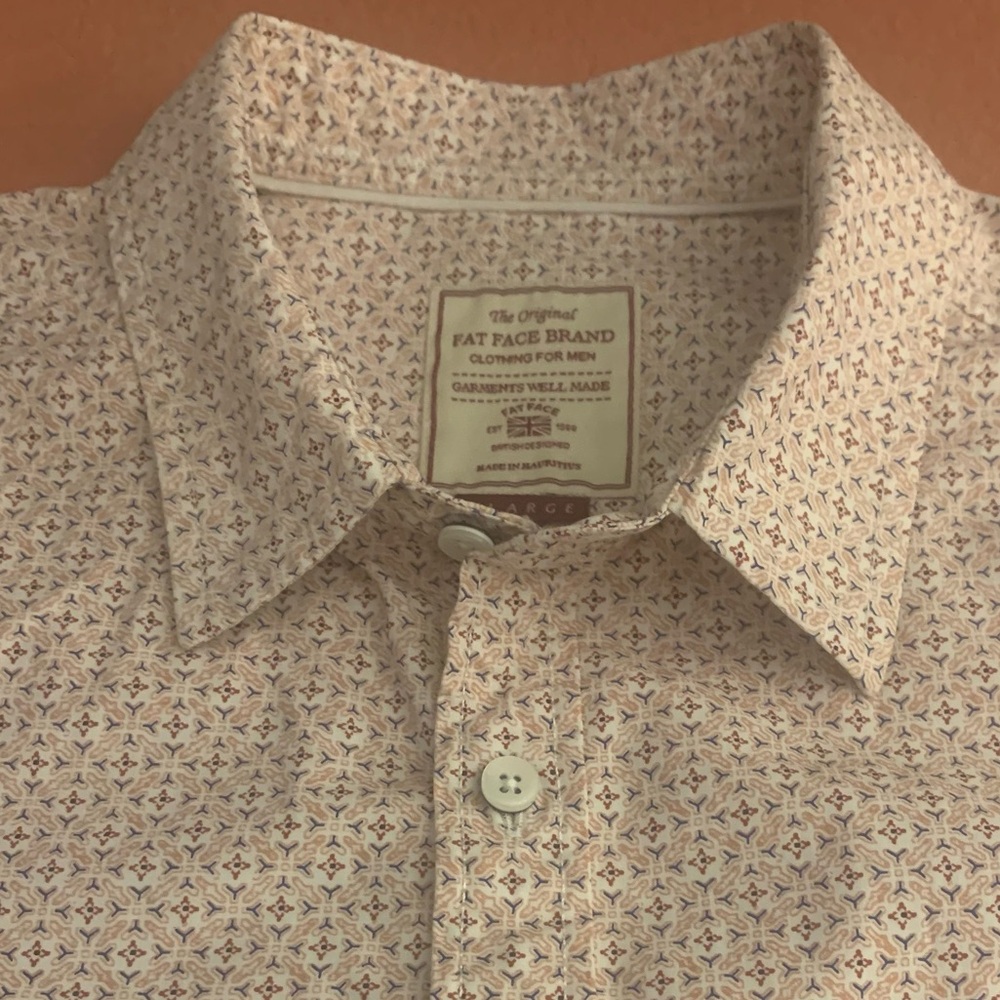 FAT FACE BRAND LS Print Shirt